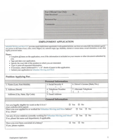 download employee application